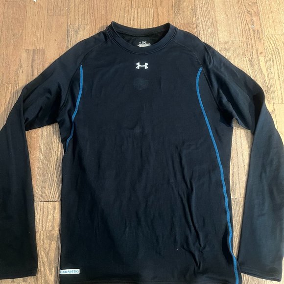 Under Armour UA Base 2.0 Crew Top Mens black M - Picture 1 of 5